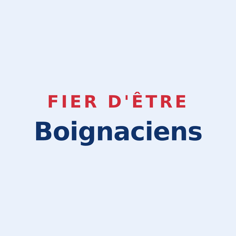 Sticker « Fier d'être Boignaciens » — design pour Boigny-sur-Bionne