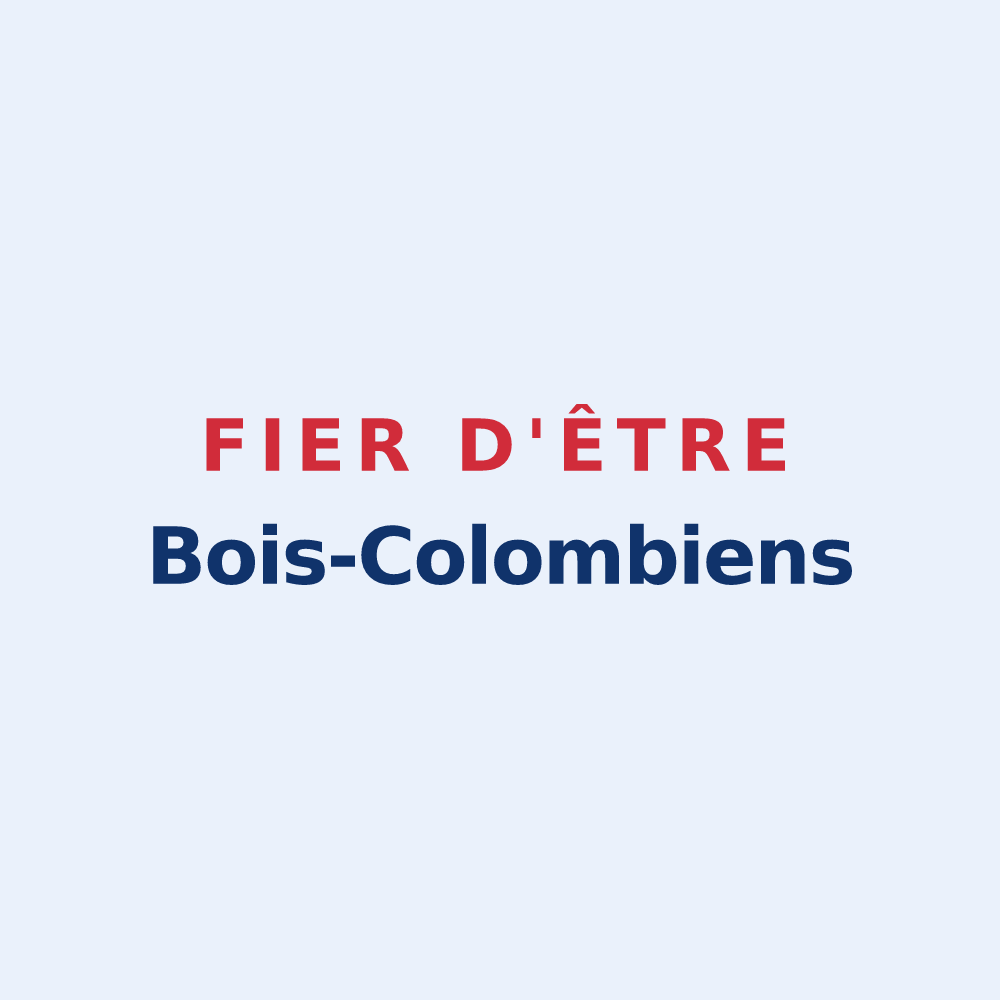 Sticker « Fier d'être Bois-Colombiens » — design pour Bois-Colombes