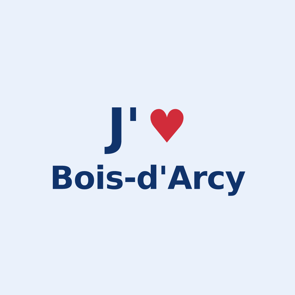 Sticker personnalisé Bois-d'Arcy — design J'aime Bois-d'Arcy