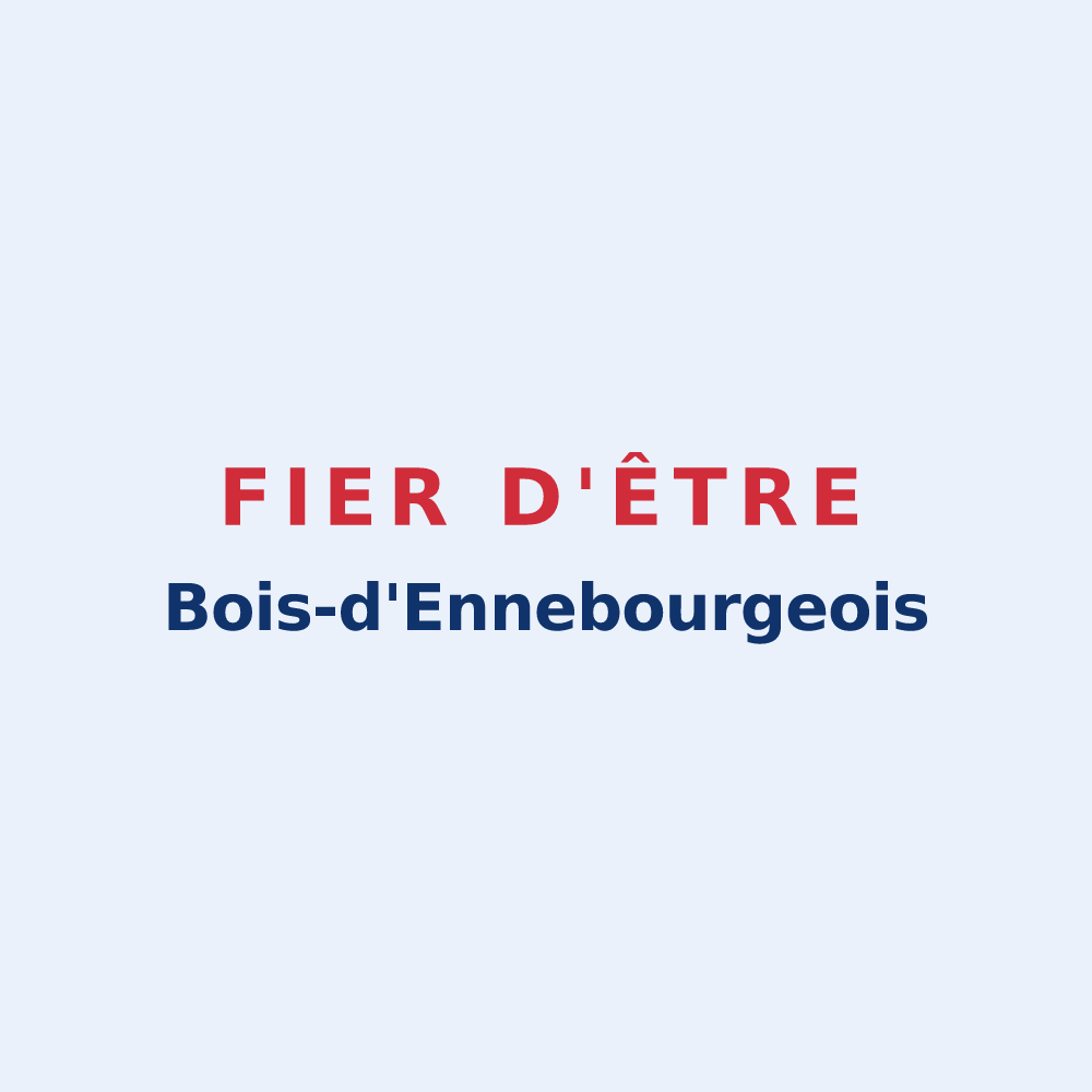 Sticker « Fier d'être Bois-d'Ennebourgeois » — design pour Bois-d'Ennebourg