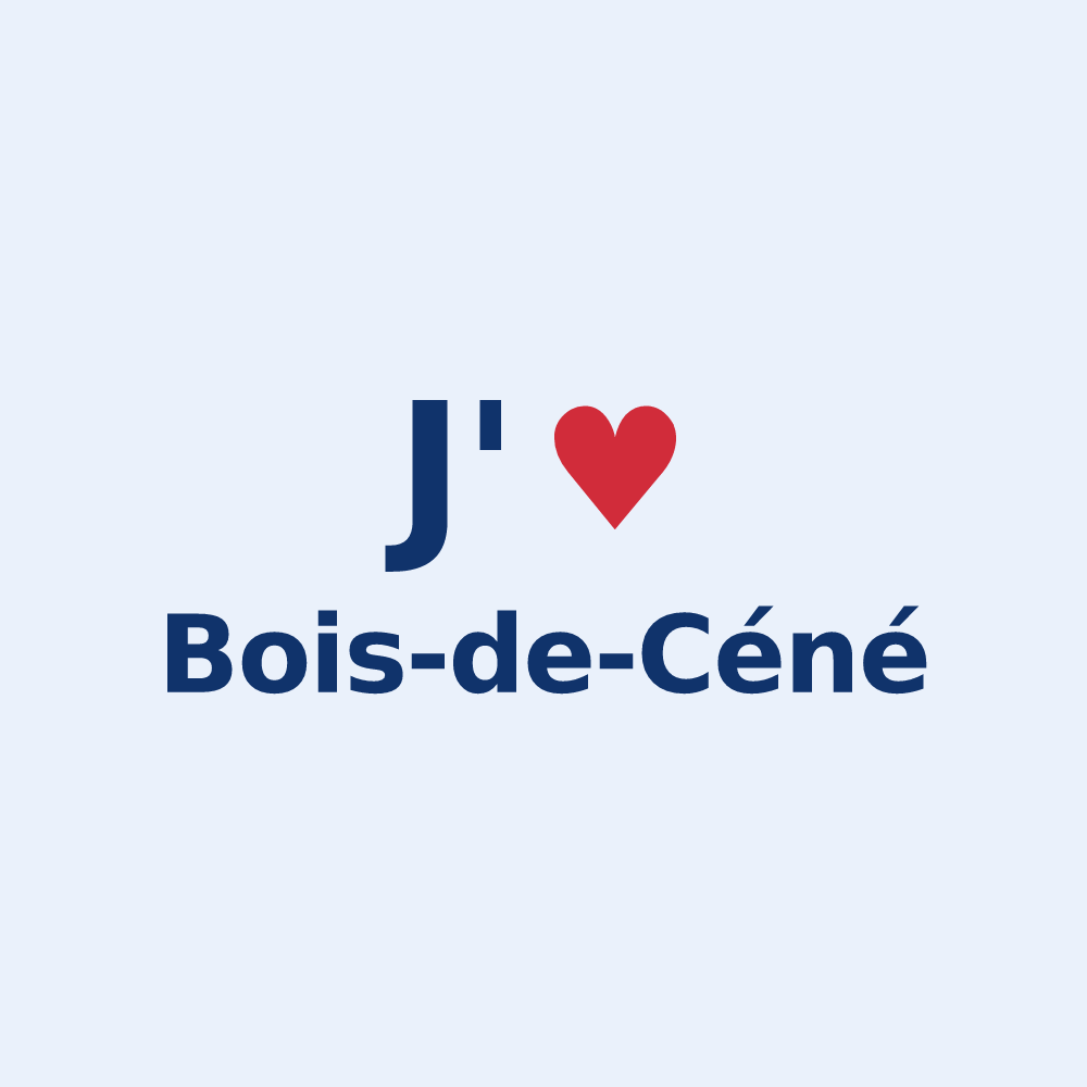 Sticker personnalisé Bois-de-Céné — design J'aime Bois-de-Céné