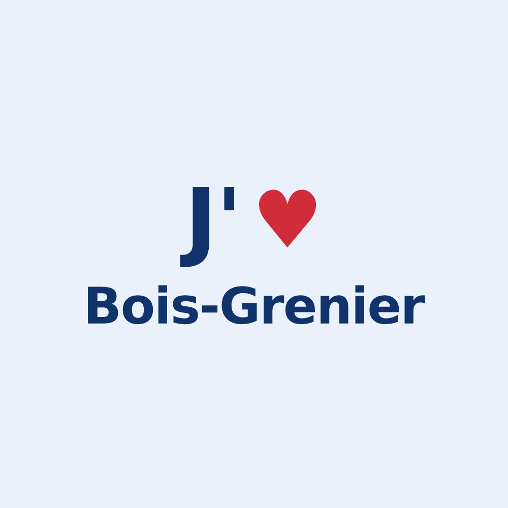 Sticker personnalisé Bois-Grenier — design J'aime Bois-Grenier