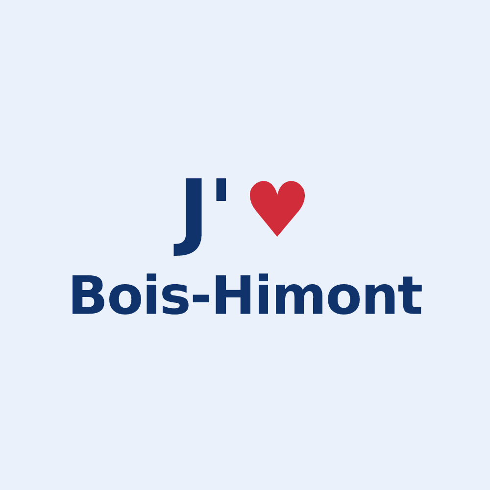 Sticker personnalisé Bois-Himont — design J'aime Bois-Himont