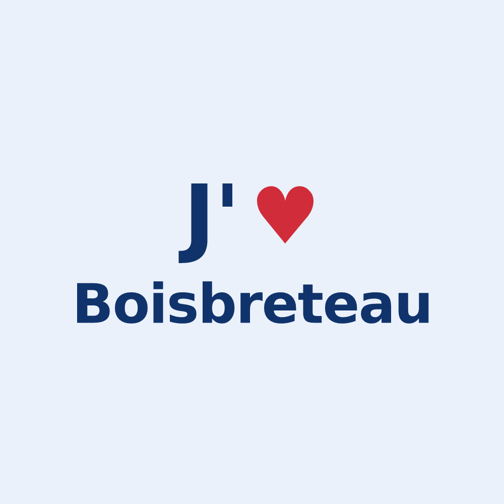 Sticker personnalisé Boisbreteau — design J'aime Boisbreteau