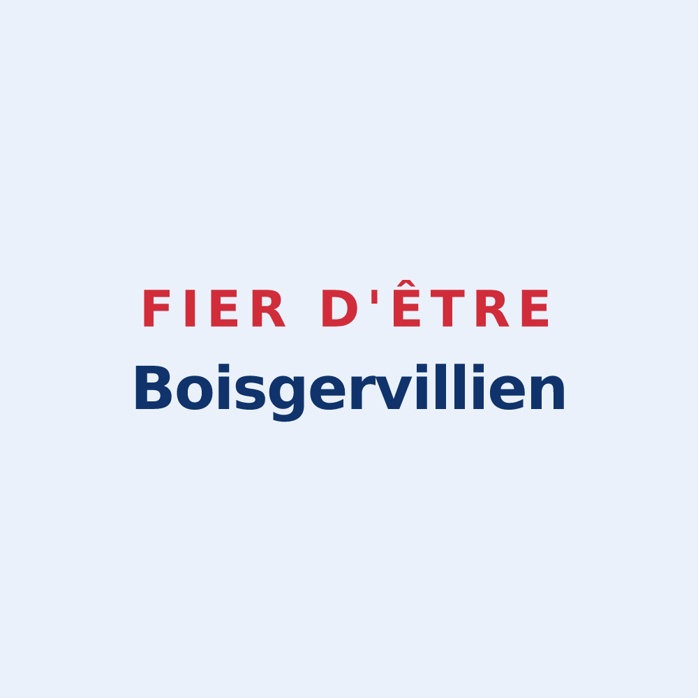 Sticker « Fier d'être Boisgervillien » — design pour Boisgervilly