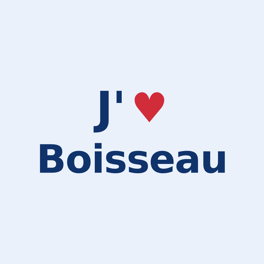 Sticker personnalisé Boisseau — design J'aime Boisseau