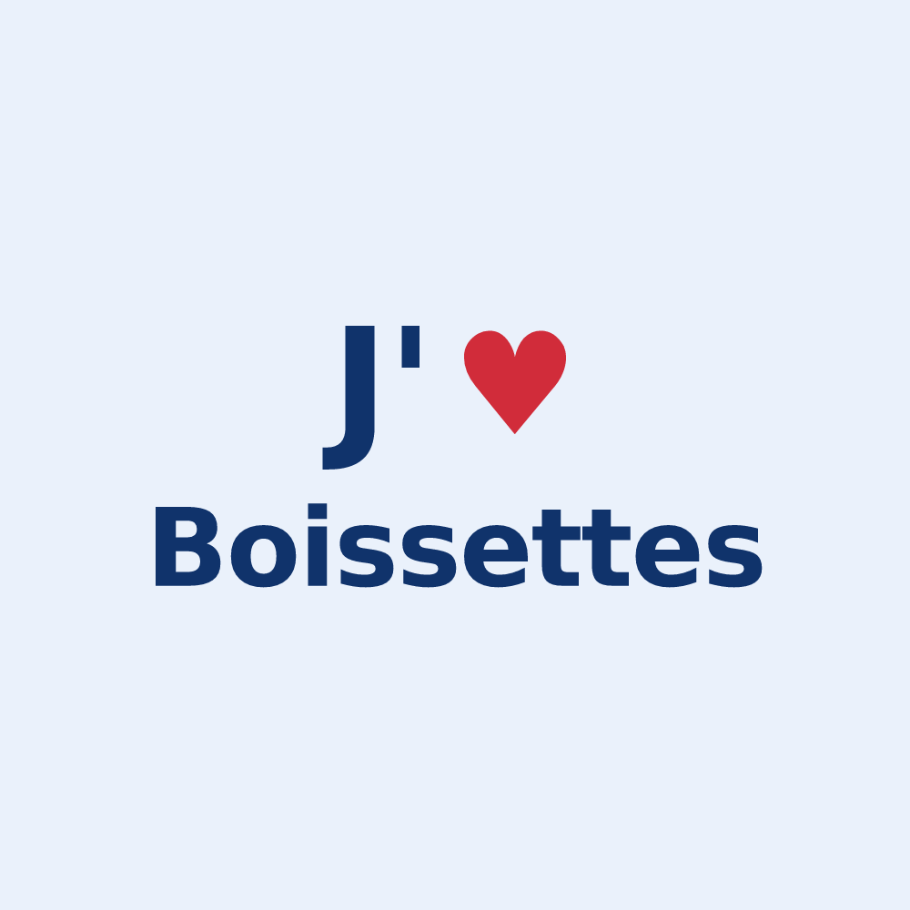 Sticker personnalisé Boissettes — design J'aime Boissettes