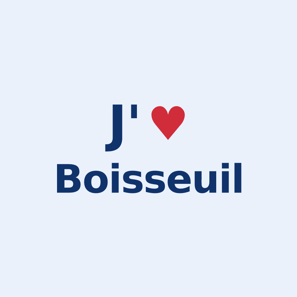 Sticker personnalisé Boisseuil — design J'aime Boisseuil