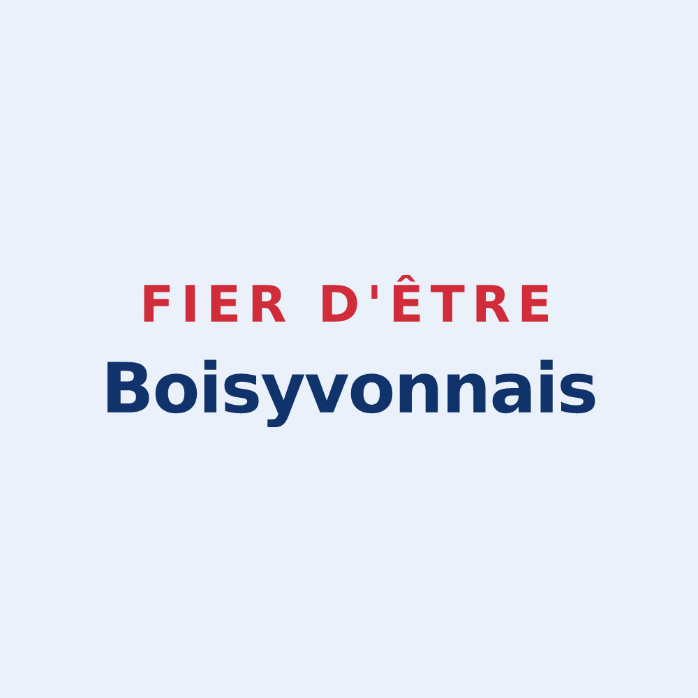 Sticker « Fier d'être Boisyvonnais » — design pour Boisyvon