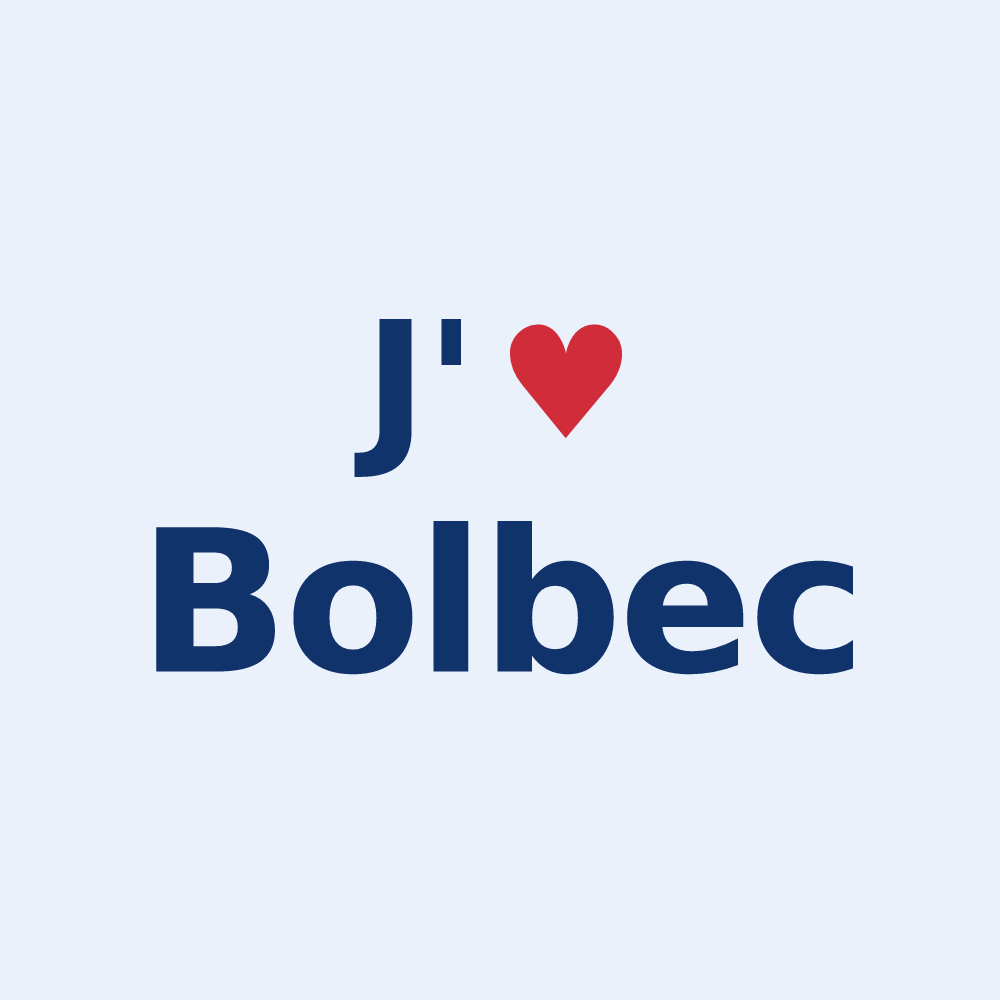 Sticker personnalisé Bolbec — design J'aime Bolbec