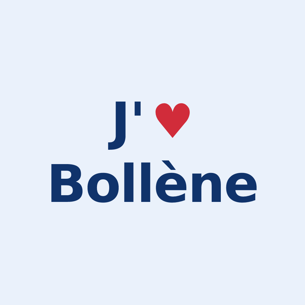 Sticker personnalisé Bollène — design J'aime Bollène