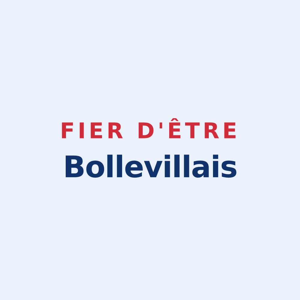 Sticker « Fier d'être Bollevillais » — design pour Bolleville