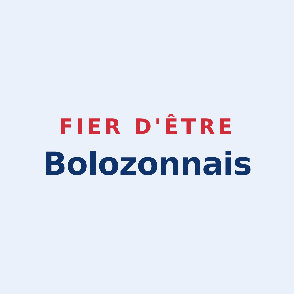 Sticker « Fier d'être Bolozonnais » — design pour Bolozon