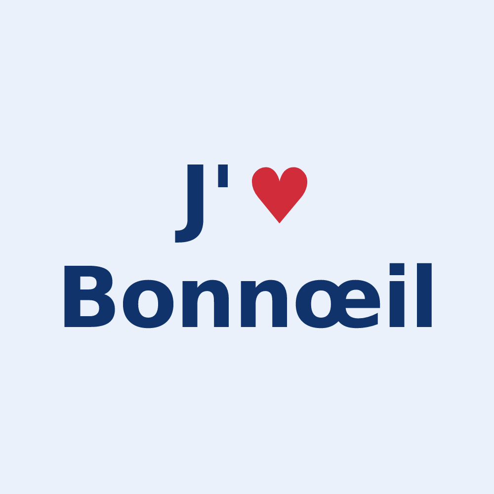 Sticker personnalisé Bonnœil — design J'aime Bonnœil
