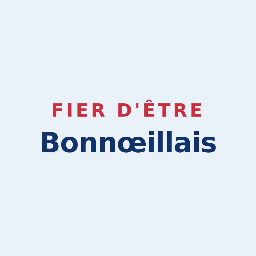 Sticker « Fier d'être Bonnœillais » — design pour Bonnœil