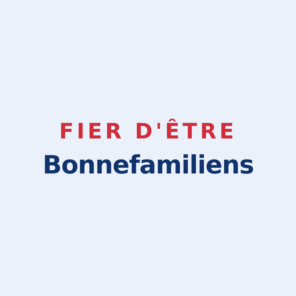 Sticker « Fier d'être Bonnefamiliens » — design pour Bonnefamille
