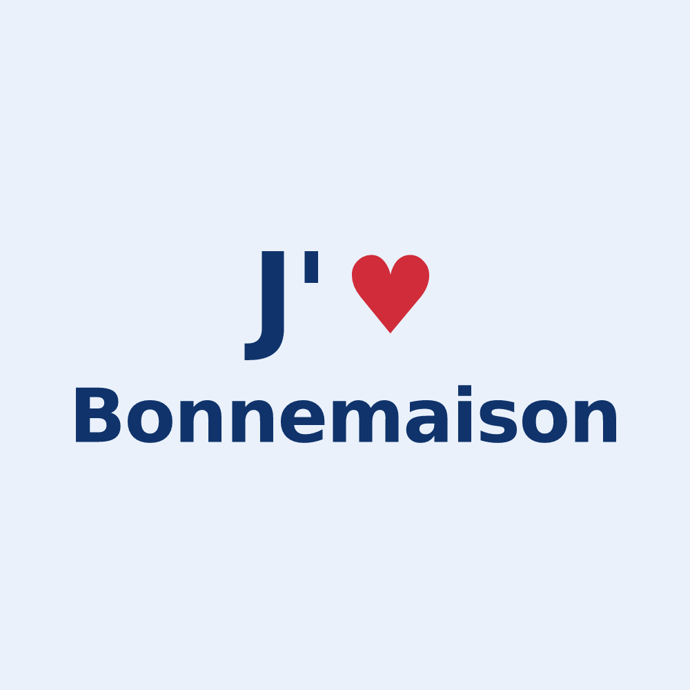 Sticker personnalisé Bonnemaison — design J'aime Bonnemaison