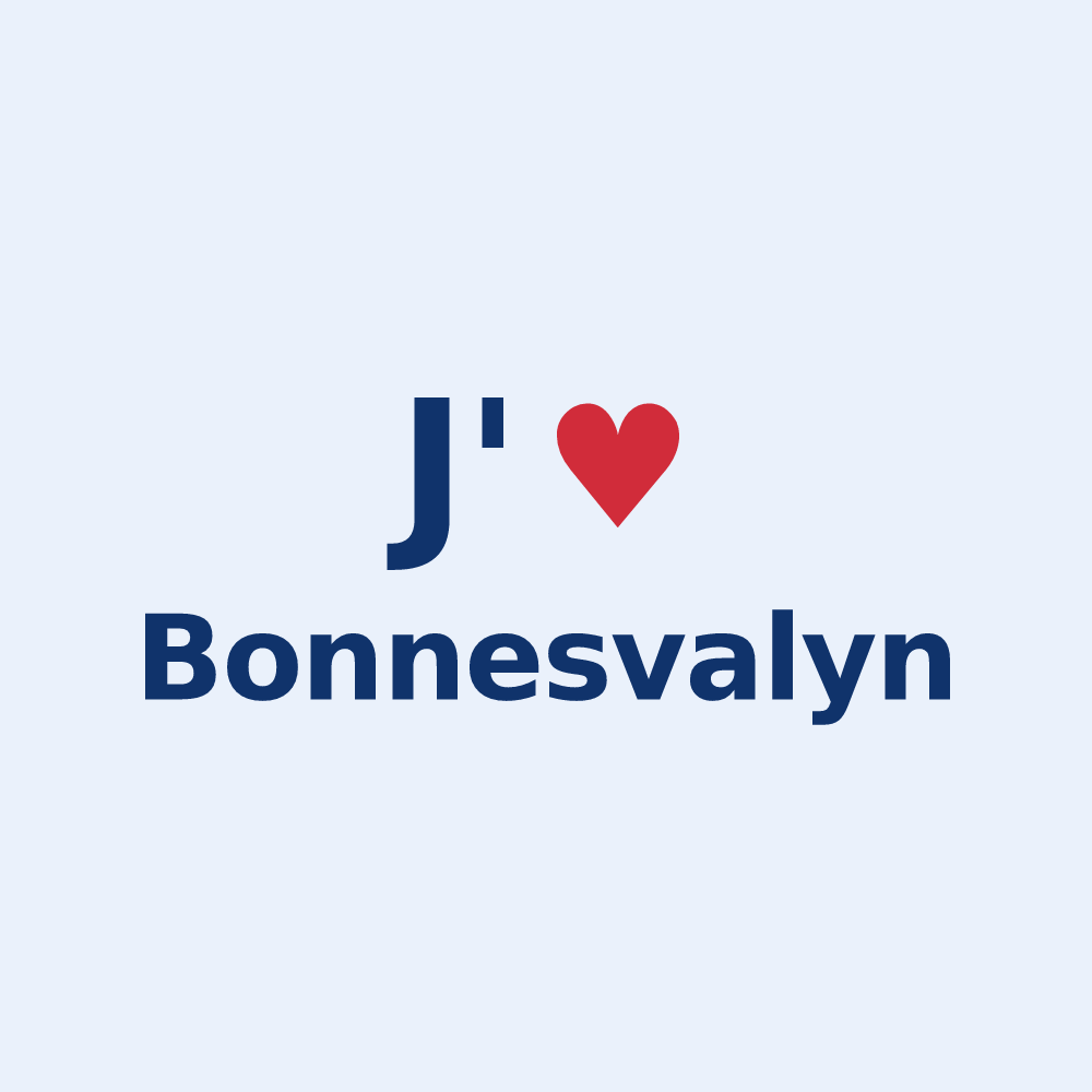 Sticker personnalisé Bonnesvalyn — design J'aime Bonnesvalyn