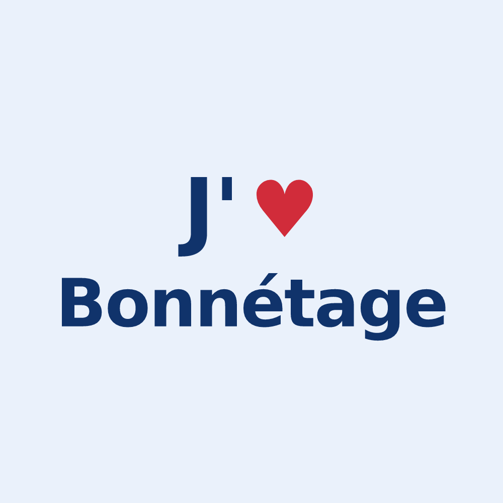 Sticker personnalisé Bonnétage — design J'aime Bonnétage