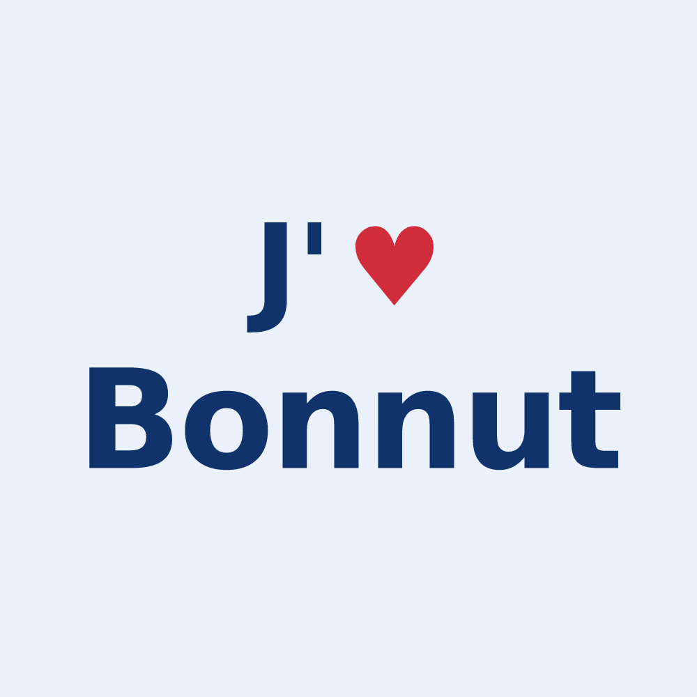 Sticker personnalisé Bonnut — design J'aime Bonnut