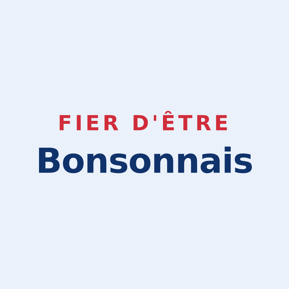 Sticker « Fier d'être Bonsonnais » — design pour Bonson