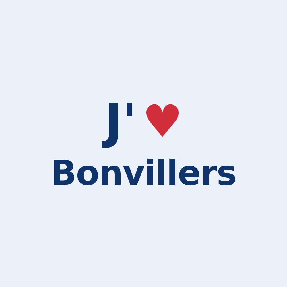Sticker personnalisé Bonvillers — design J'aime Bonvillers