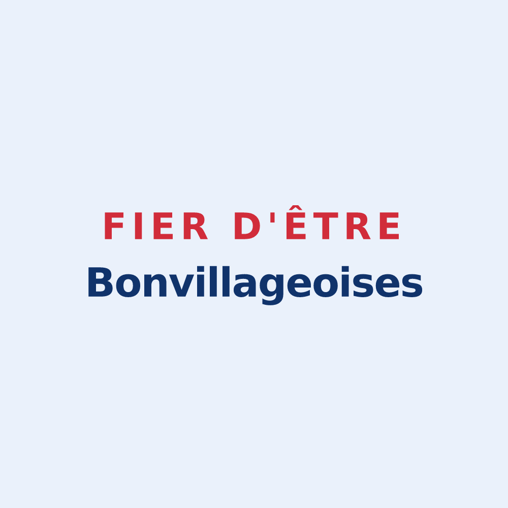 Sticker « Fier d'être Bonvillageoises » — design pour Bonvillet