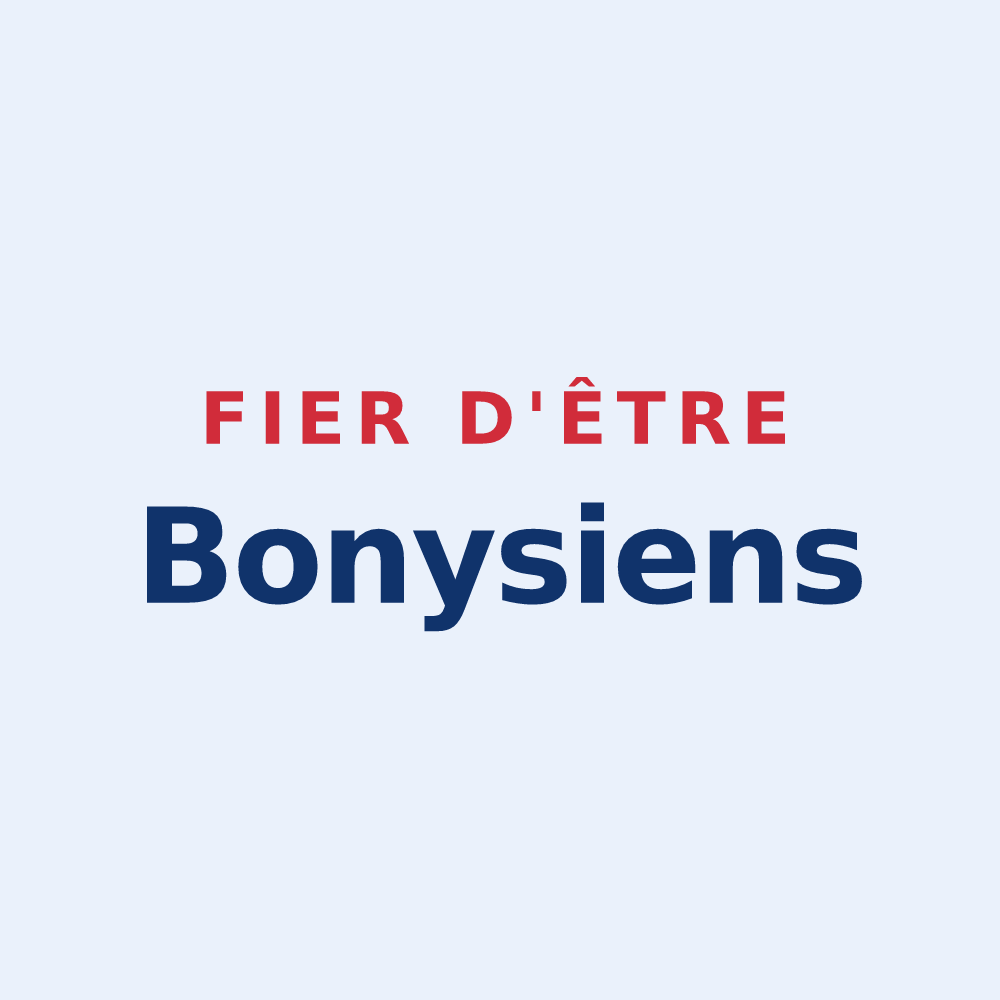 Sticker « Fier d'être Bonysiens » — design pour Bony