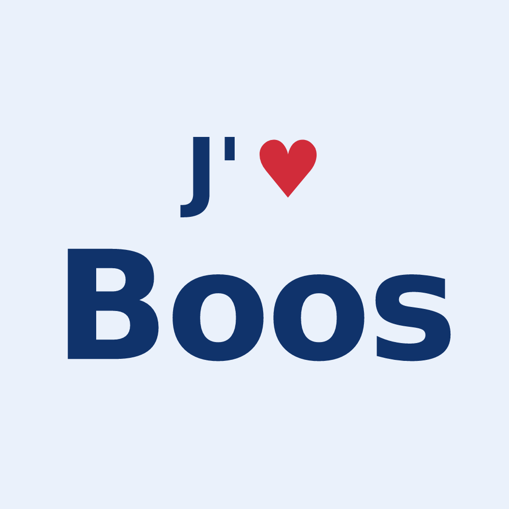 Sticker personnalisé Boos — design J'aime Boos