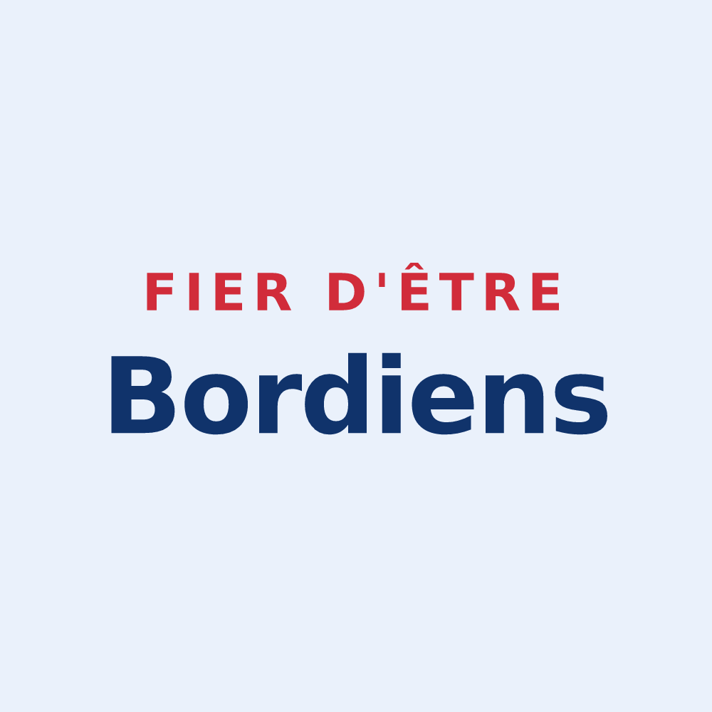 Sticker « Fier d'être Bordiens » — design pour Bordes-de-Rivière
