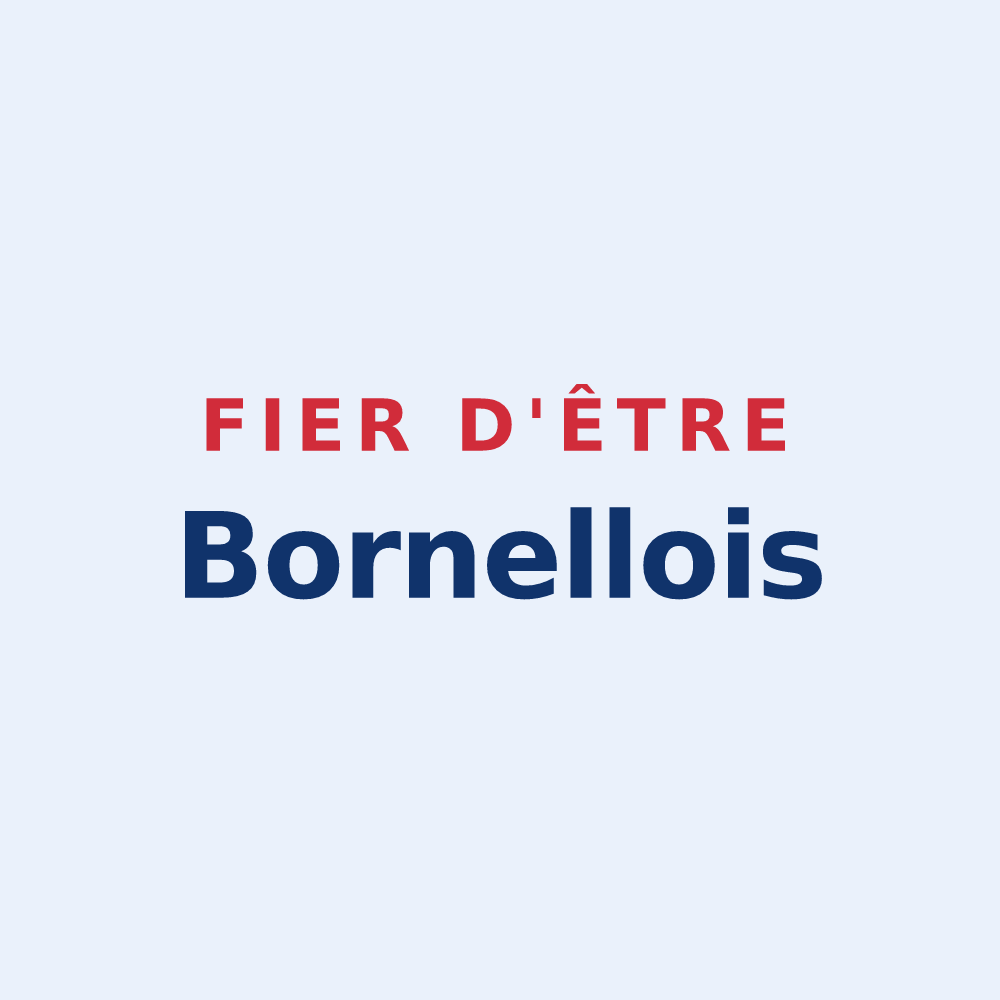 Sticker « Fier d'être Bornellois » — design pour Bornel