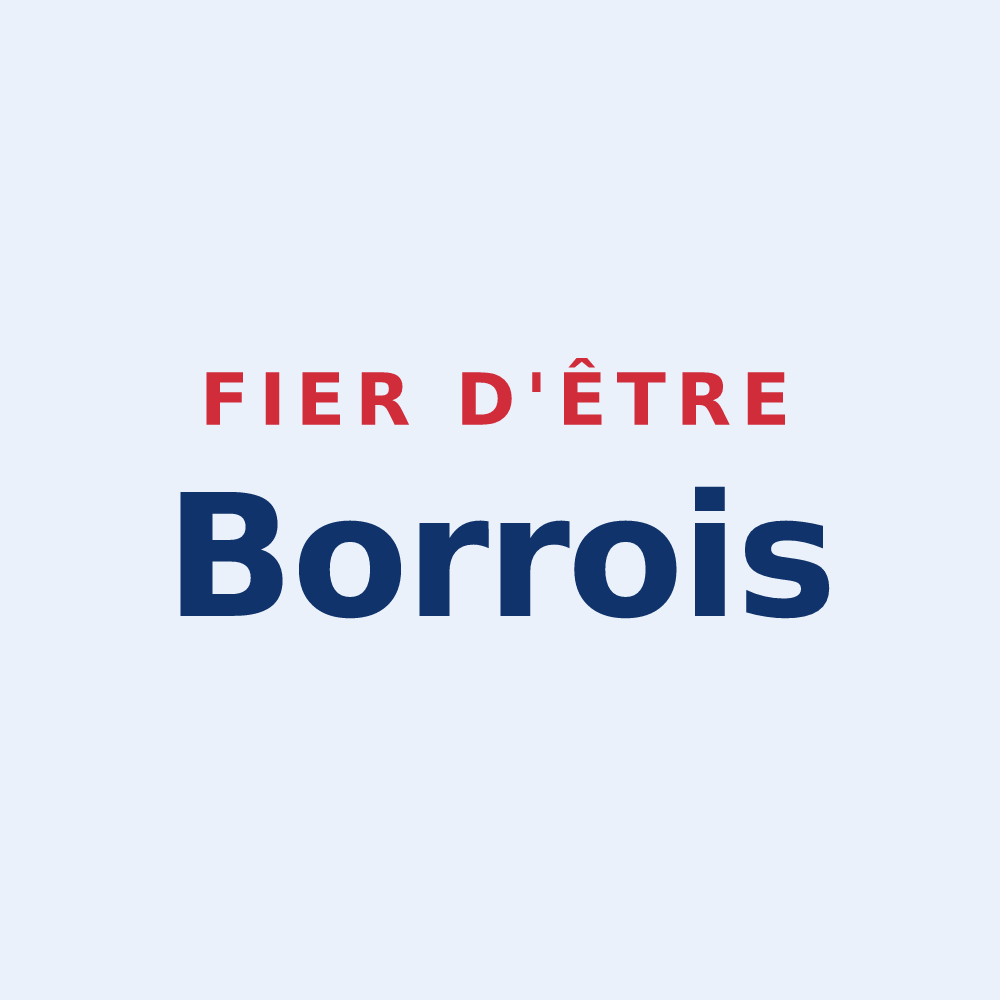 Sticker « Fier d'être Borrois » — design pour Borre