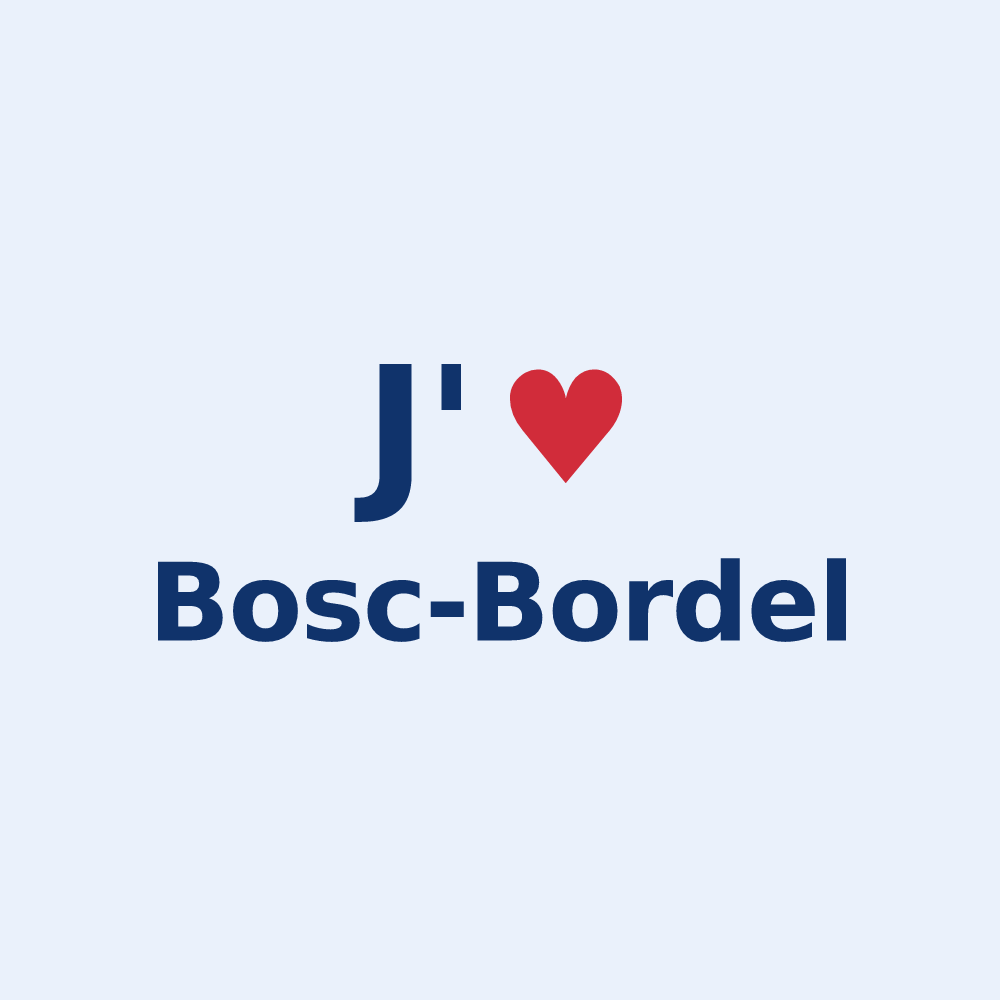 Sticker personnalisé Bosc-Bordel — design J'aime Bosc-Bordel