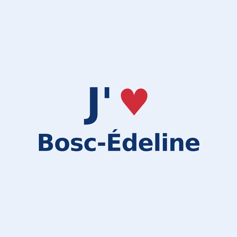Sticker personnalisé Bosc-Édeline — design J'aime Bosc-Édeline