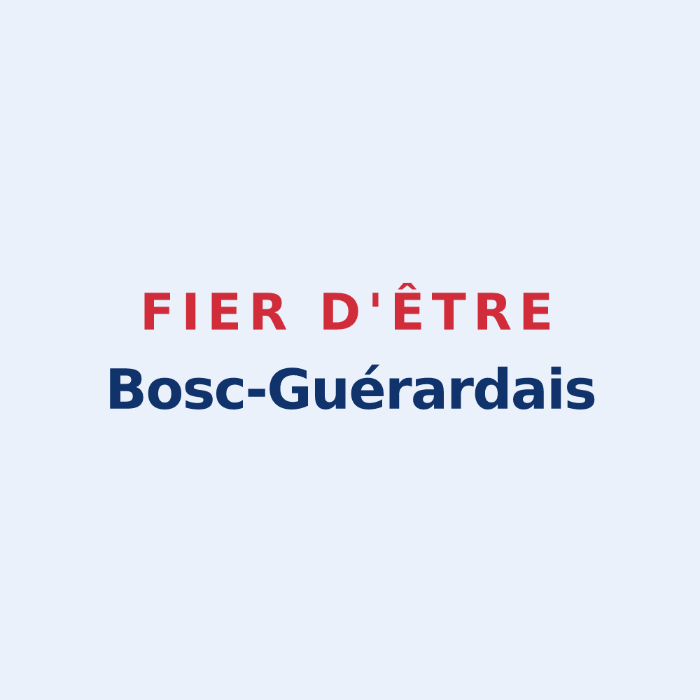 Sticker « Fier d'être Bosc-Guérardais » — design pour Bosc-Guérard-Saint-Adrien