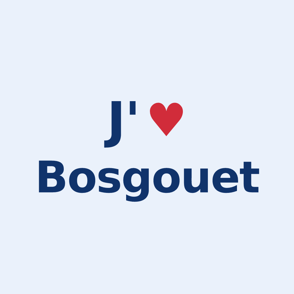 Sticker personnalisé Bosgouet — design J'aime Bosgouet