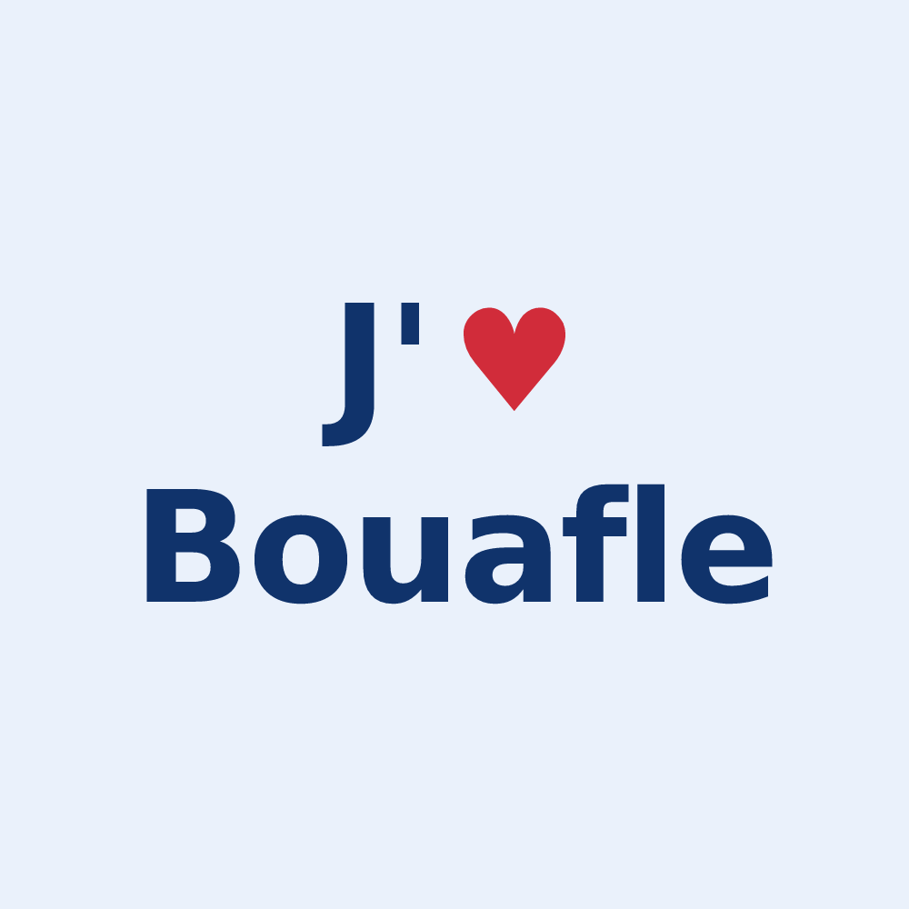 Sticker personnalisé Bouafle — design J'aime Bouafle