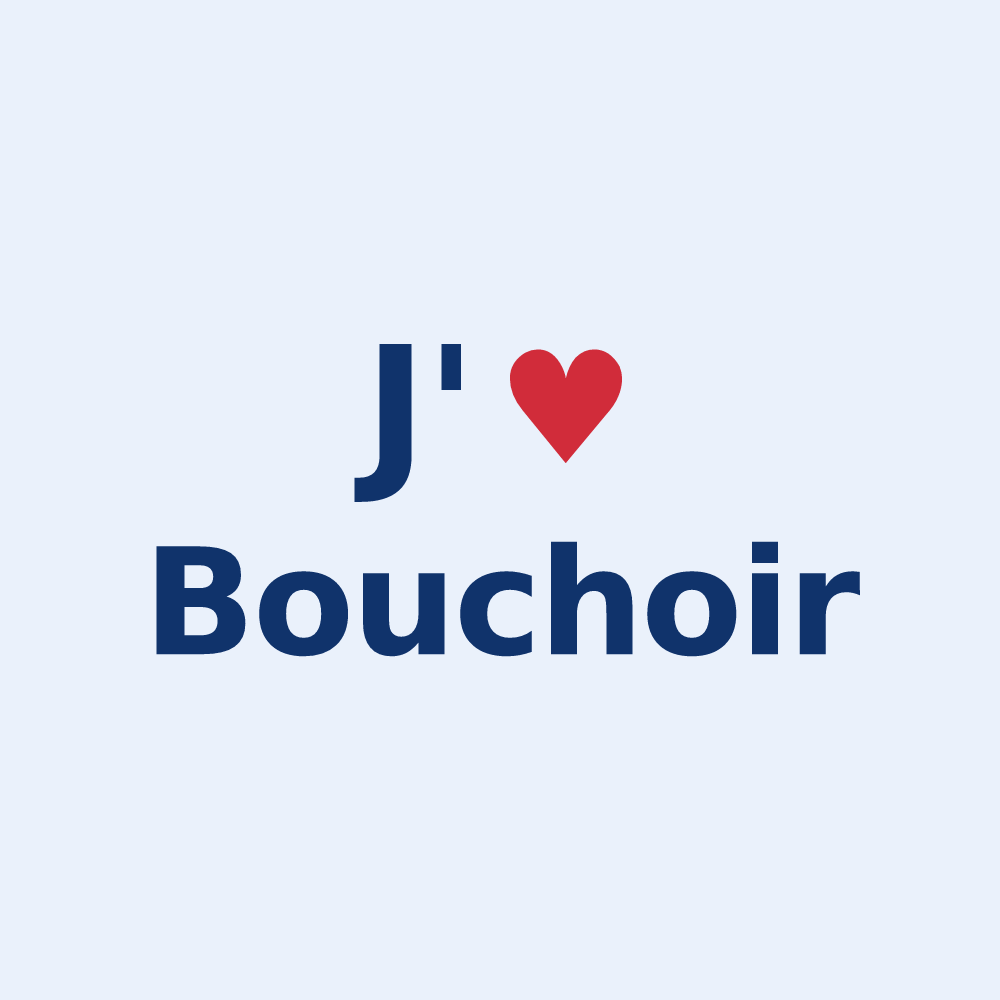 Sticker personnalisé Bouchoir — design J'aime Bouchoir