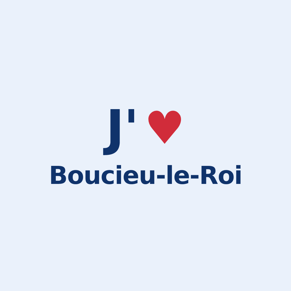 Sticker personnalisé Boucieu-le-Roi — design J'aime Boucieu-le-Roi