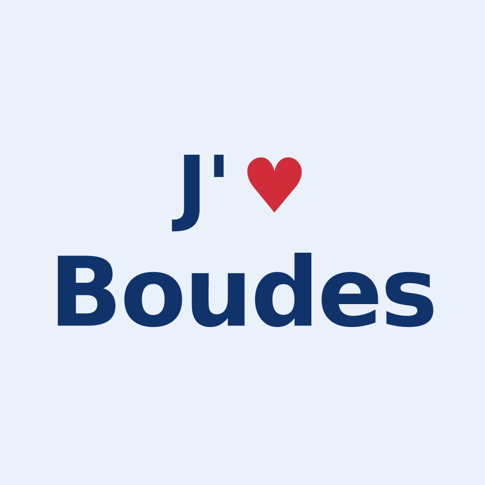 Sticker personnalisé Boudes — design J'aime Boudes