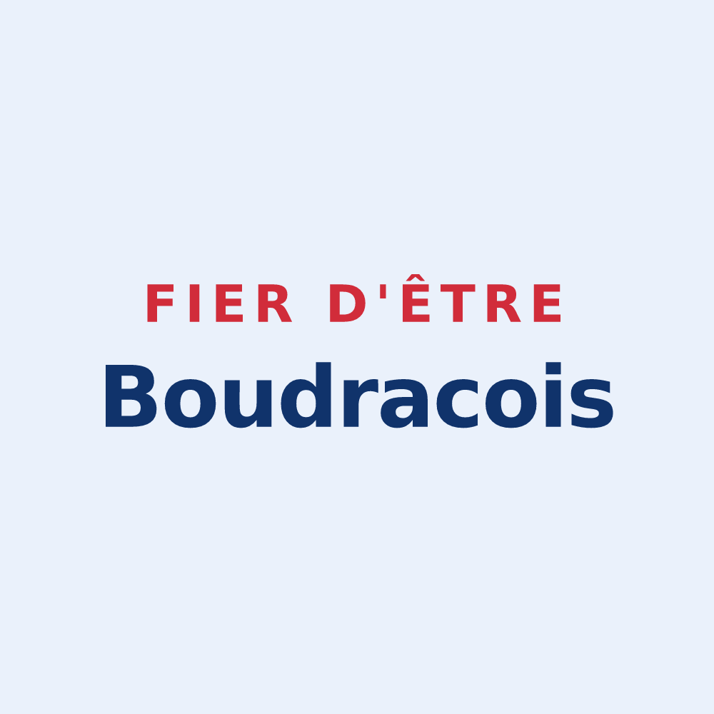 Sticker « Fier d'être Boudracois » — design pour Boudrac