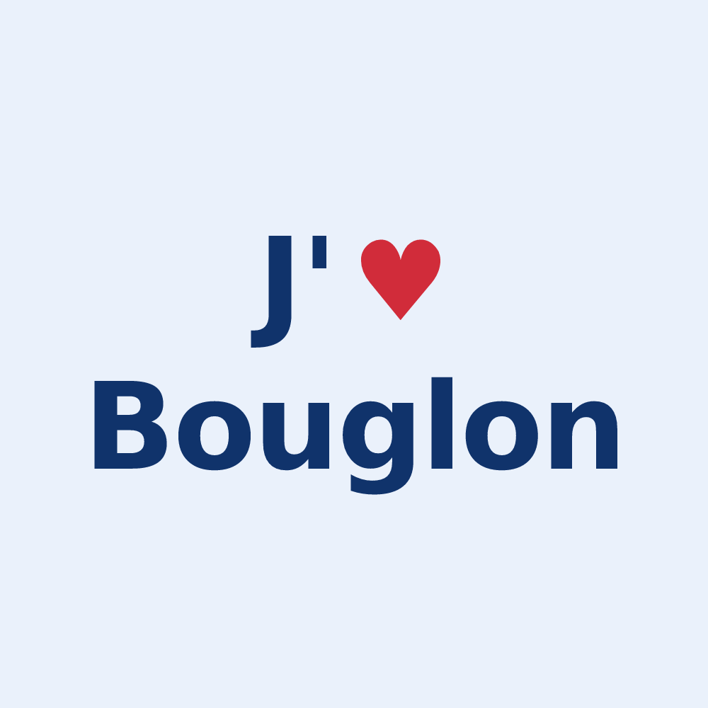 Sticker personnalisé Bouglon — design J'aime Bouglon