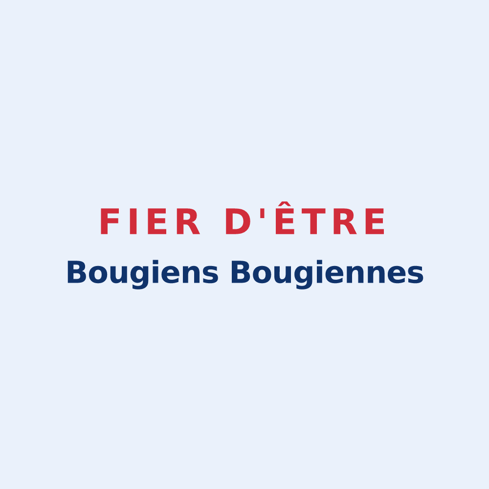 Sticker « Fier d'être Bougiens
Bougiennes » — design pour Bougy