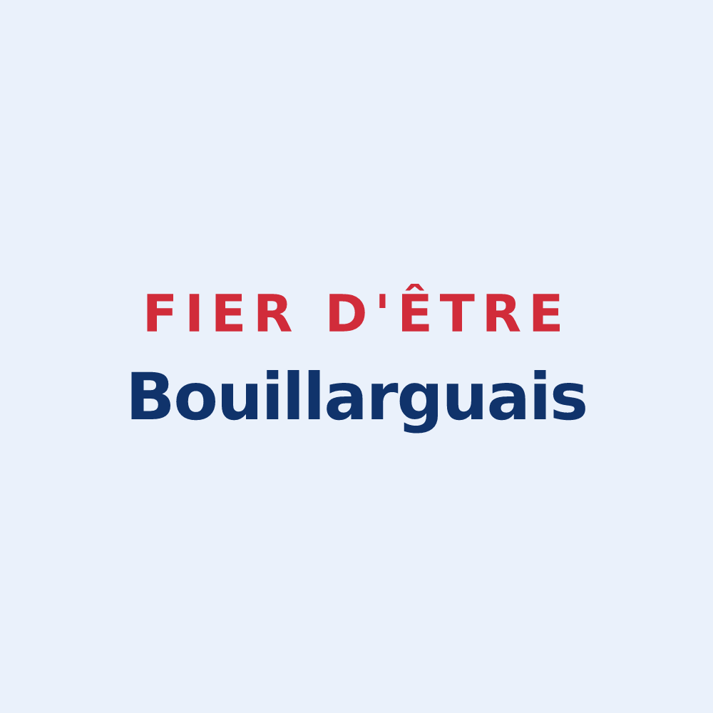 Sticker « Fier d'être Bouillarguais » — design pour Bouillargues