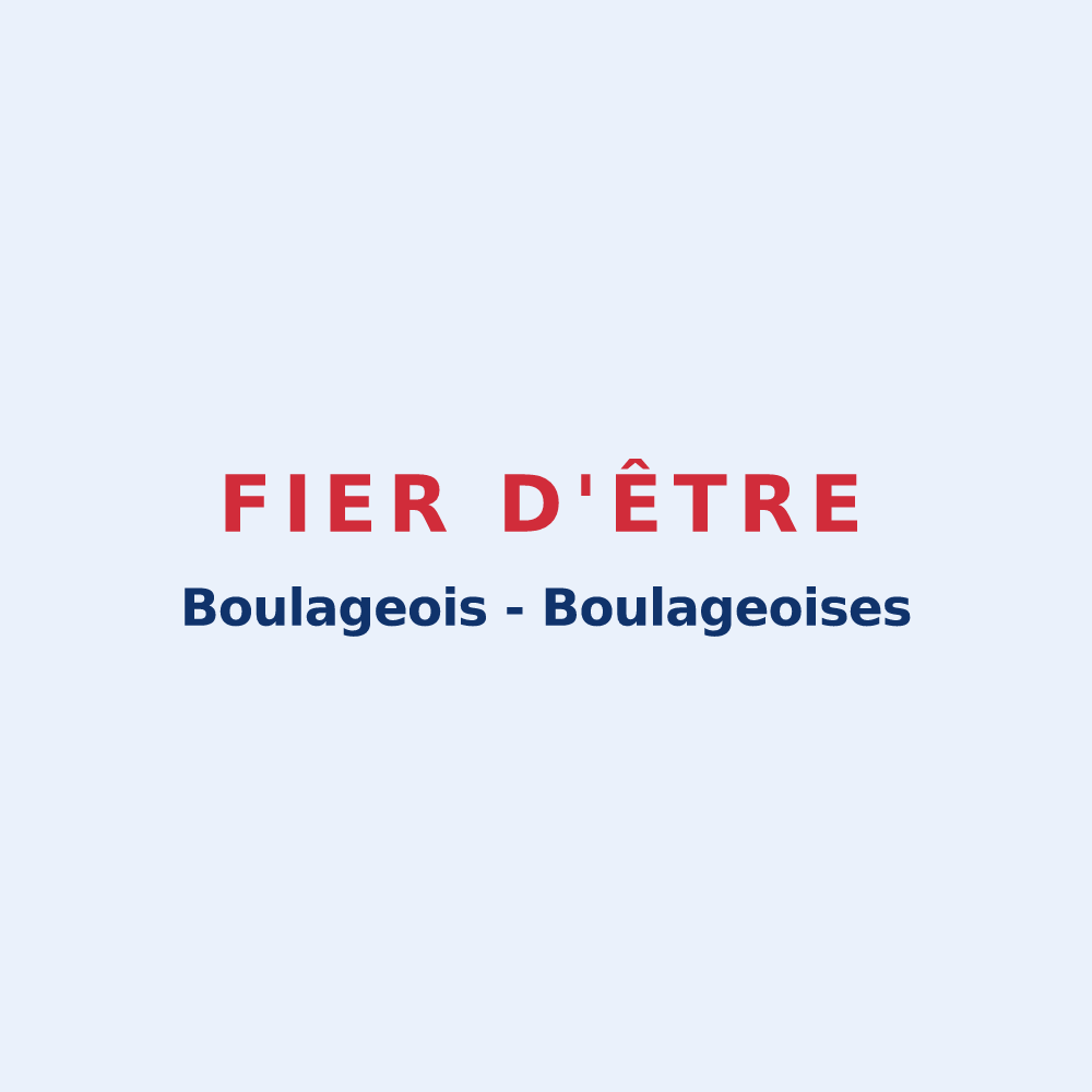 Sticker « Fier d'être Boulageois - Boulageoises » — design pour Boulages