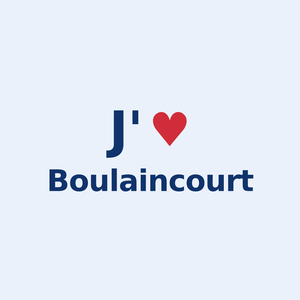 Sticker personnalisé Boulaincourt — design J'aime Boulaincourt