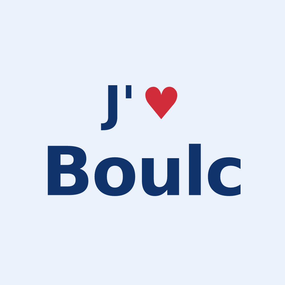 Sticker personnalisé Boulc — design J'aime Boulc