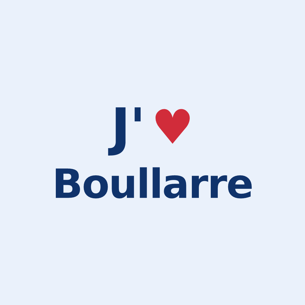 Sticker personnalisé Boullarre — design J'aime Boullarre