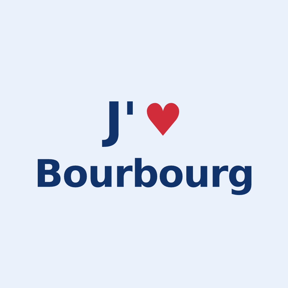 Sticker personnalisé Bourbourg — design J'aime Bourbourg