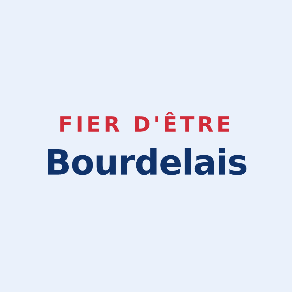 Sticker « Fier d'être Bourdelais » — design pour Bourdeau